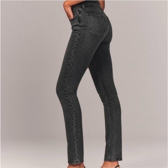 Abercrombie & Fitch The 90's Skinny High Rise Jeans. Size 29 / 8 LONG - Picture 3 of 14